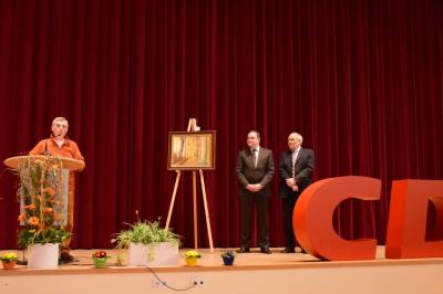 Hans-Otto Bussmann eröffnet mit unserem Kreisvorsitzenden Tim Ostermann und Horst Hartmann die Ausstellung.