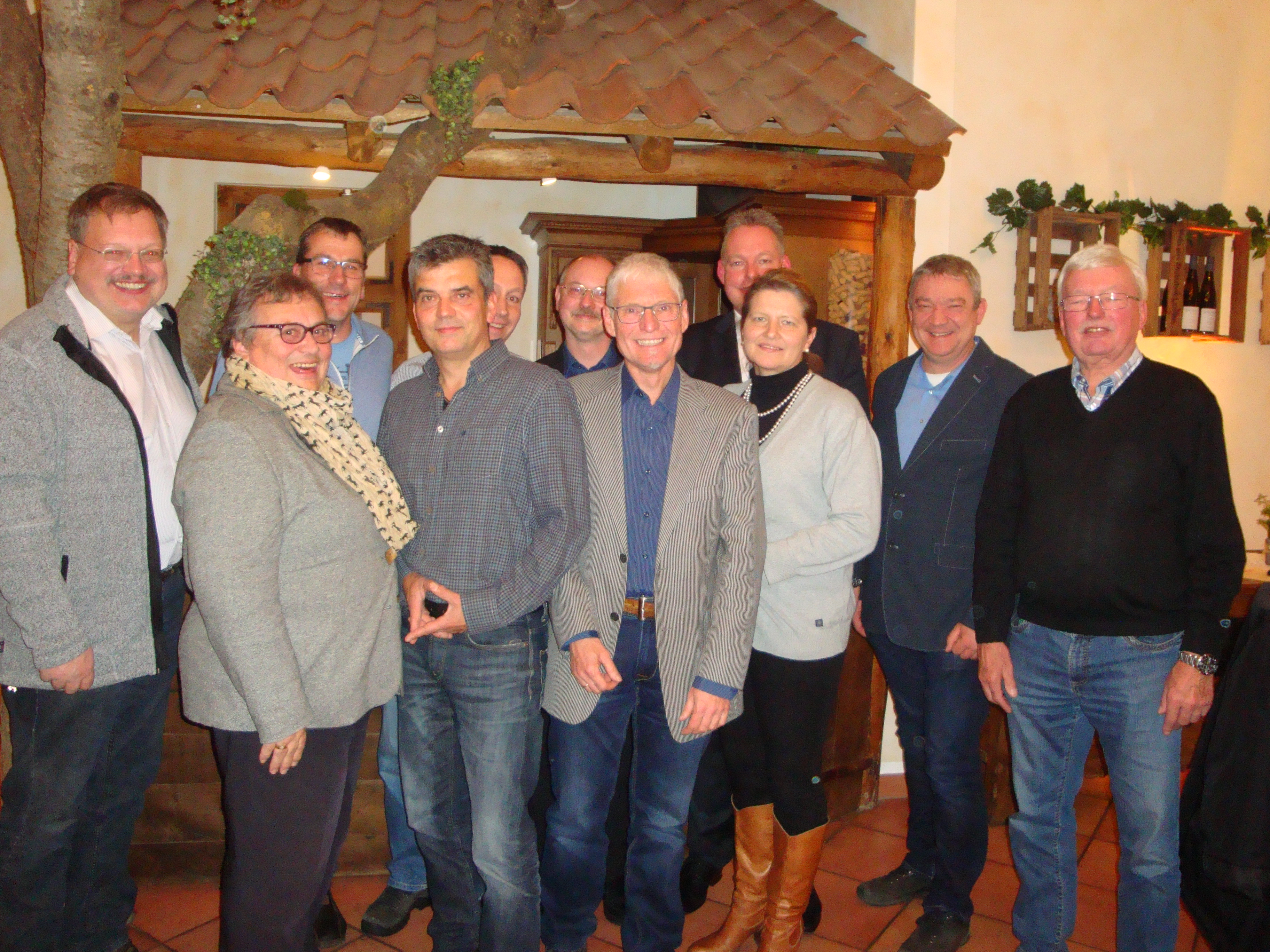 Von links: R. Uthoff, A. Ober-Cassebaum, T. Lbeck, T. Heisel, F. Oberschmidt,  H. Wllner, D. Blank, M. Mhle, M.-L. Horst-Eckert, C. Bobka, F. Mhle. Auf dem Foto fehlt Hennig Witteborg