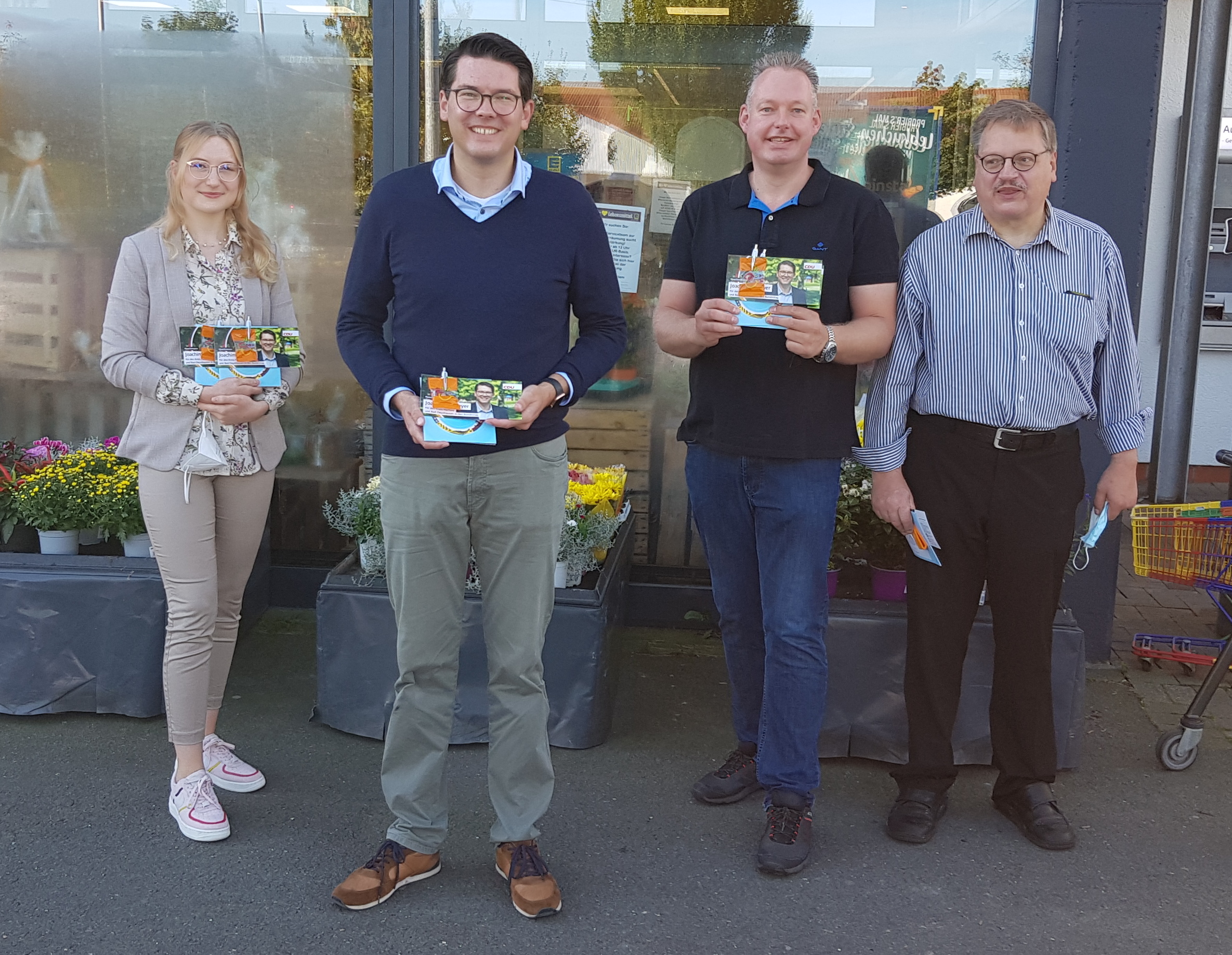 v.l.n.r. Eva Uthoff, Joachim Ebmeyer, Marco Mhle und Reinhard Uthoff